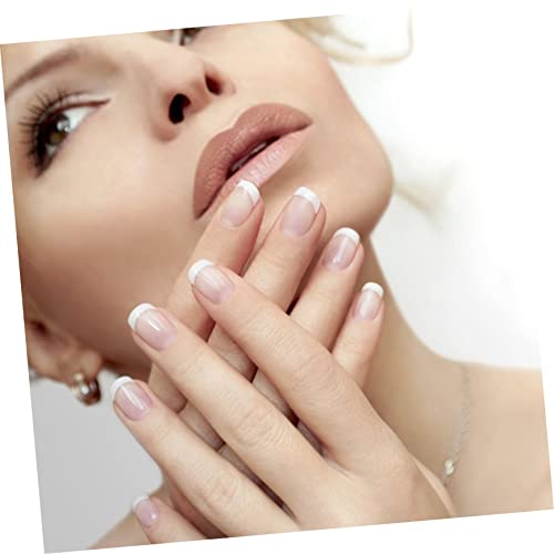 FRCOLOR 100 Pçs Remendo De Curva Falsa Curta Ponta De Unhas Curvadas Decalques De Flores Faça Você P