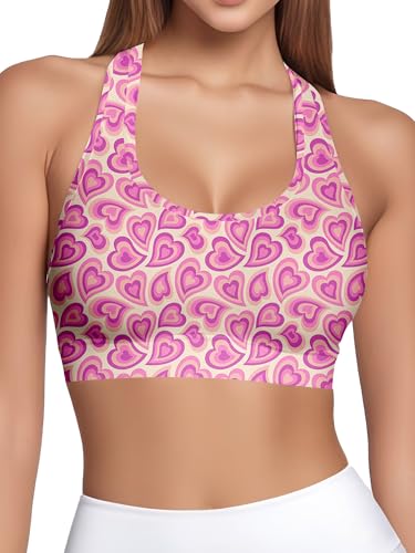 Top deportivo colorido HIVICHI para tus rutinas de yoga y running diario