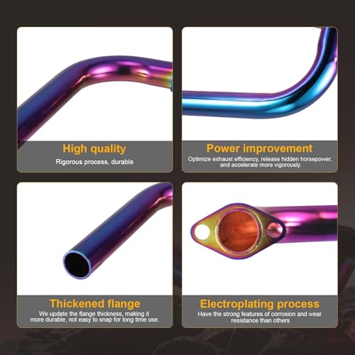 Image of 420cc Exhaust Header Pipe For Predator 420cc 301cc,For 8hp GX270,GX390 Mini Bike & Go Kart Parts