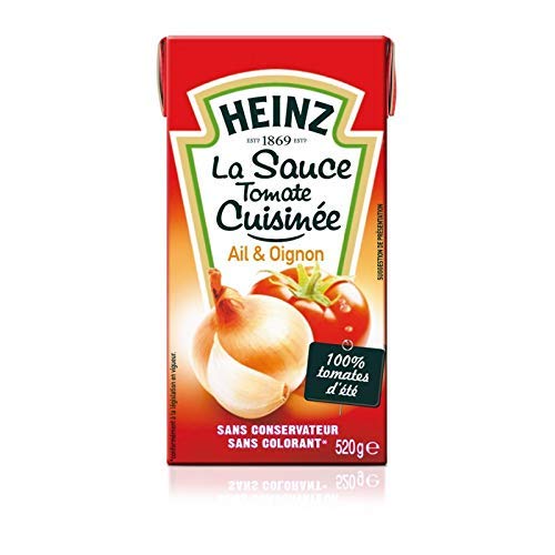 Heinz – Salsa de tomate hervida ajo y cebolla 520 g – 3 piezas – Mejor oferta