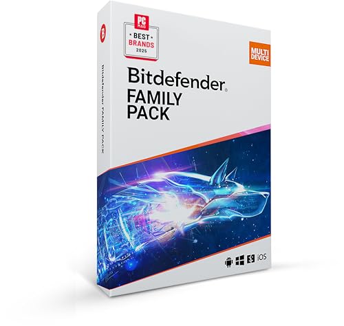 Bitdefender Family Pack 2025 - Total Security für 15 Geräte | 1 Jahr Abonnement | PC/Mac/iOS/Android | Aktivierungscode per Post