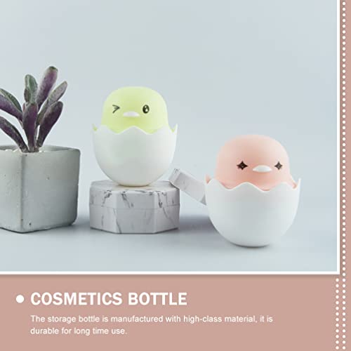 Minkissy 8 Stks 30G Travel Cream Potten Met Deksels Leuke Chick Shape Mini Pot Hervulbare Lege Kleine Reiscontainers… - Afbeelding 4