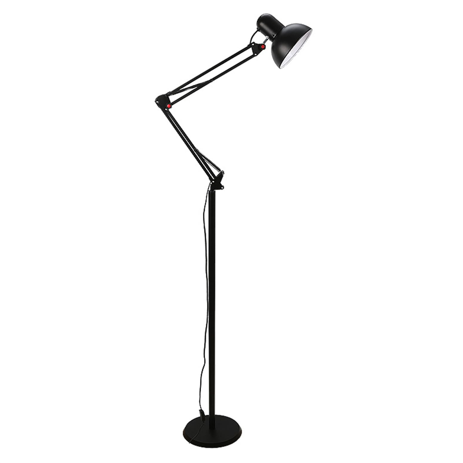 Lampade Standard Soggiorno Lampada da Terra con Braccio oscillante in Metallo Lampada da Lettura Regolabile per architetti Palo con Base Resistente per Soggiorno Camera da Letto S