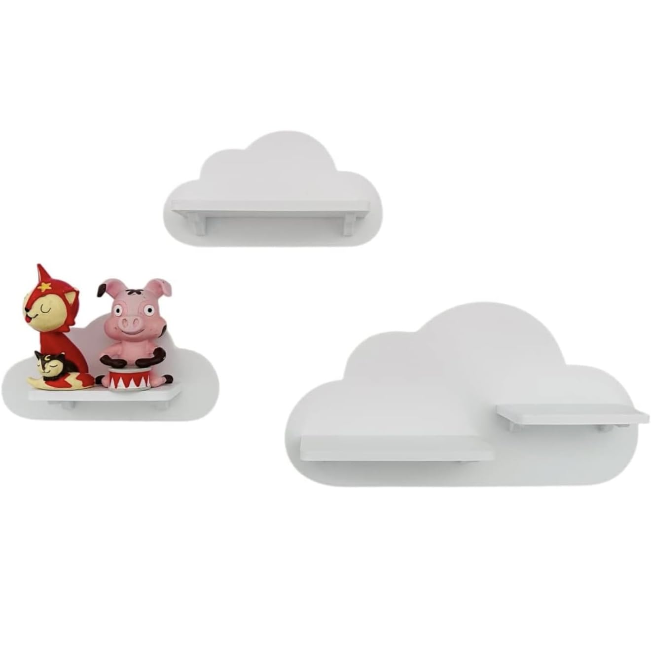 3er Wolken-Set Weiß passend/Kompatibel für die Toniebox Toniefiguren