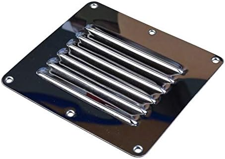 Slotted Vent 127x115mm 316 Stainless Steel, Marine-Grade, Boat Air Vent