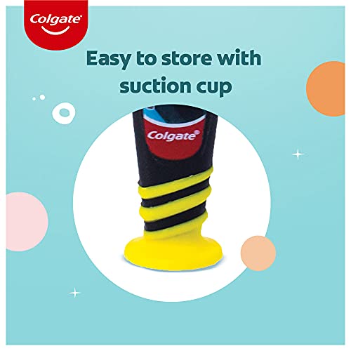 Image of Colgate Kids Batman Manual Toothbrush for 5+ years, Pack of 3, Extra Soft Bristles with Tongue Cleaner,Multicolor