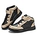 YEESANFUL Boys High Top Sneakers Kids Fashion Shoes Lightweight Casual Hook and Loops Running Shoes Black Gold 10