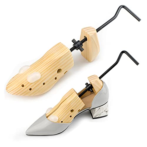 TMIL 2 Arbres De Chaussures De Civière De Chaussures De Haute Qualité, Chaussure Réglable en Bois De Pin Respectueux De l'environnement pour Femmes Hommes S'étire en Longueur Et en Largeur,M Cover