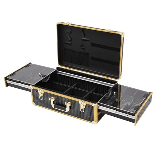 CNCEST Beauty Salon Barber Case,Hair Stylist Tool Kits Organizer,Professional Barber Travel Carry Case for Hair Scissors Tools Hair Stylist Pet Groome,Barber Carrying Case with Code Lock
