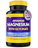 InnovixLabs Advanced Magnesium Capsules - 150 Ct, 210 mg - Chelated Glycinate and Malate - High Absorption, Promotes Relaxation, Bones, Muscle Health, Vegan Malate Sleep Supplement