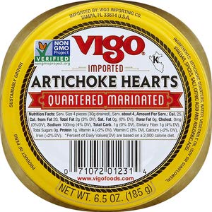 Vigo Importing Company Artichoke Hearts, 6-Ounce (Pack of 12)