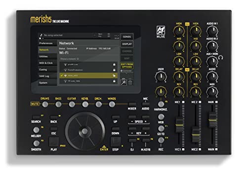 riproduttore midi karaoke Merish 5 - Workstation touch screen per file e basi musicali midi/mp3 /mp4 - Karaoke Wi-Fi
