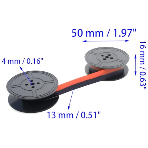 Cinta de máquina de escribir negra y roja, pack 2 unidades miniatura 2