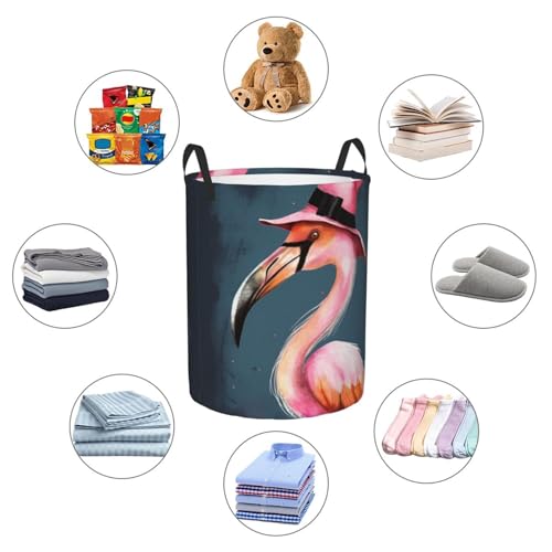 Panier à linge autonome flamant rose S pliable pour jouets