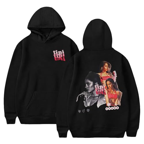 Respeto Tini Stoessel Sudaderas con Capucha Sudadera Tini Tour Merch Pop Gráficos Estampado Tini Stoessel Tendencia Unisex Ropa De Calle Informal XS-3XL-Black||XS