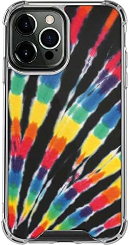 Skinit Clear Phone Case Compatible with iPhone 13 Pro Max - Officially Licensed Liquid Blue Tie Dye - Rainbow Design