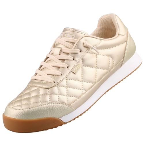 Skechers Damen Bobs Billie Wild Comfort Sneaker, Gold Pu, 38 EU