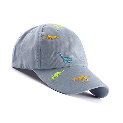 Bamery Toddler Baseball Hat for Boys&Girls Baby Baseball Cap Embroidery Dinosaur Kids Hat for 2-6T