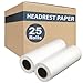 Headrest Paper Rolls by ScripHessco, Pack of 25-8.5 inches x 225 feet - Disposable Chiropractic and Medical Exam Table Face Rest Paper - Standard Smooth Finish - Provide Clients with a Clean Surface