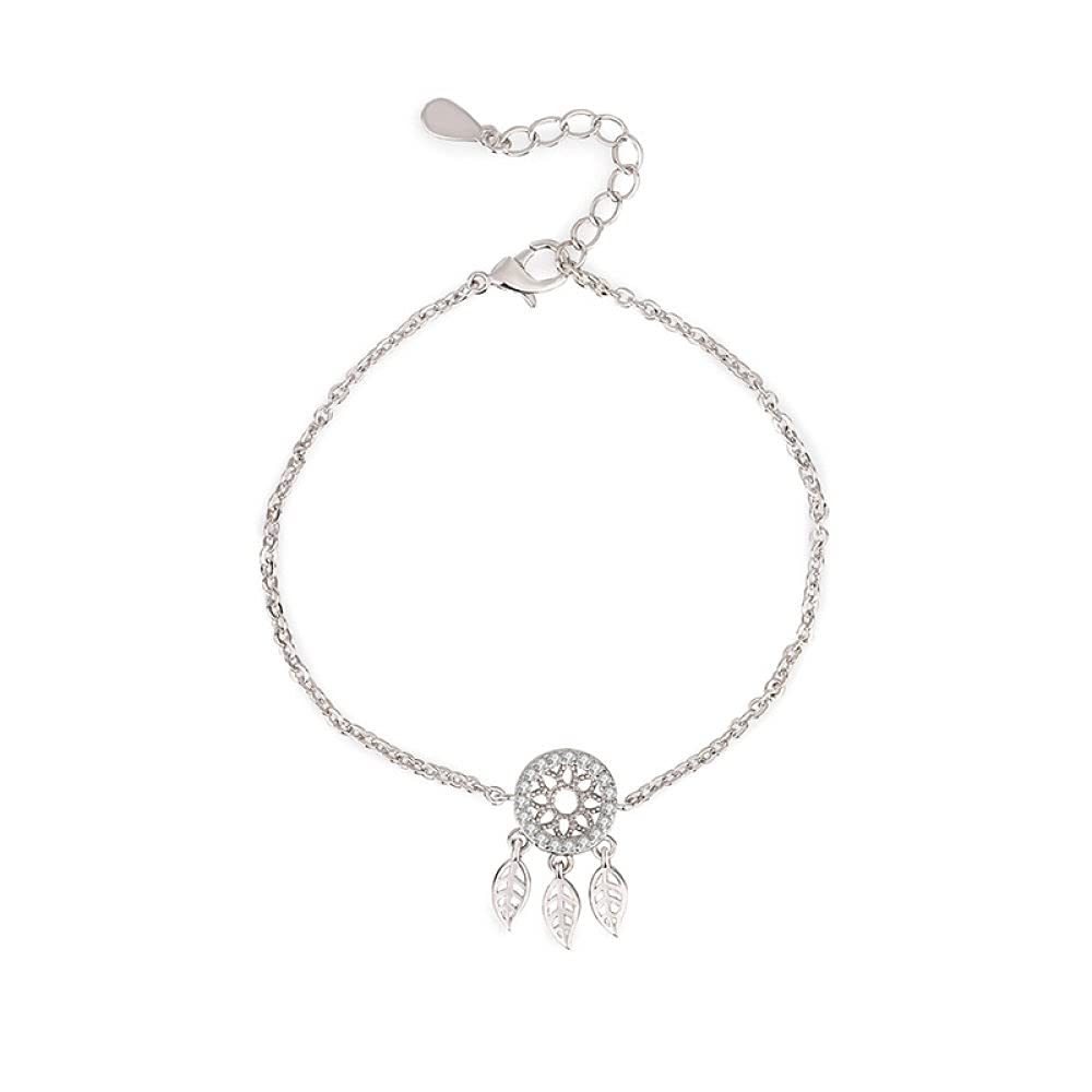 Pulsera atrapasueños de plata estilo vintage para lucir con amigas 6