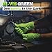 TitanFlex Heavy Duty Green Industrial Nitrile Gloves, 8-mil, Large, Box of 100, Latex Free, Raised Diamond Texture Grip, Powder Free, Food Safe, Rubber Gloves, Mechanic Gloves