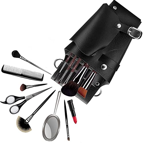 WENHUAZAI Hairdressing Waist Belt PU Leather Hair Styling Equipment Belt Pouch Barber Bag Leather Haircut Holster Pouch for Keeping Scissors, Razors, Hair Pins, Makeup Brushes 6 WENHUAZAI Hairdressing Waist Belt PU Leather Hair Styling Equipment Belt Pouch Barber Bag Leather Haircut Holster Pouch for Keeping Scissors, Razors, Hair Pins, Makeup Brushes - Image 6