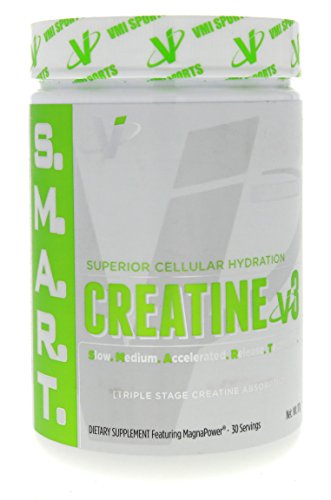 VMI Sports, S.M.A.R.T. Creatine, Unflavored, 30 Servings, Creatine Powder Supplement, Boost Muscle Strength, Stamina, Recovery, and Energy, Ideal for Pre- or Post-Workout Drinks, Sugar Free