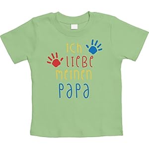 Ich Liebe Meinen Papa – Coole babykleding vader unisex baby T-shirt maat 66-93
