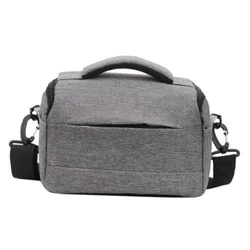 Bolsa para cámara digital de nailon bandolera ajustable DSLR accesorios jojofuny gris portatil