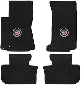 Lloyd Mats Heavy Duty Carpeted Floor Mats for Cadillac CTS V Sedan/Wagon 2009-2013.5 4Pc Front & Back Set, Charcoal Carpet Mats