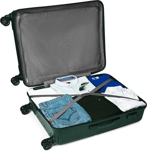 Image of Safari Carter Hard-Sided Polypropylene Suitcase 5 Years Warranty Luggage Set of 3 Trolley Bags (55 & 67 & 76 cm) (Navy Blue)