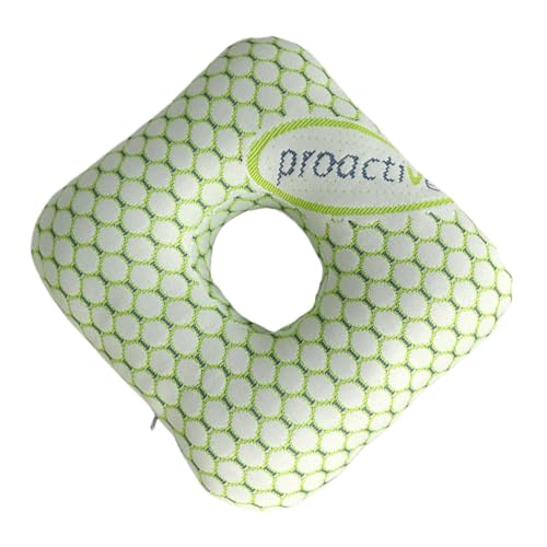 Sovkudde med hål för örhängen | Vila med minnesskum - 28 x 28 x 7 cm med öronhål - för sömn på jobbet gym resor säng flygplan bil