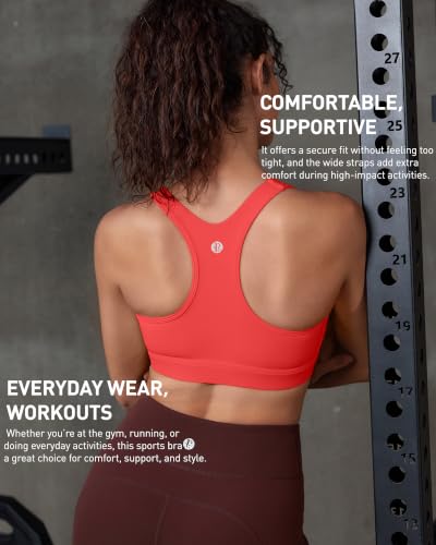 Image of RUNNING GIRL High Impact Sports Bra,Racerback Sports Bras for Women High Support Molded Cup Workout Bra with Sewn in Pads