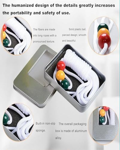 Image of Brock String, Vision Therapy Tool with Adjustable Length, Professional Eye Exercise Equipment for Vision Training, Suitable for Clinics, Schools and Home Use, Helps Improve Eye Coordination and Focus