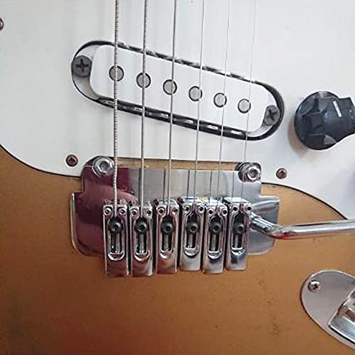 Pont de trémolo – Selle à 6 cordes – Pour guitare électrique – Base lourde épaissie en chrome - Les Beatles, Paul McCartney, John Lennon, RIngo Starr, George Harrison Pont de trémolo - Selle à 6 cordes - Pour guitare électrique - Base lourde épaissie en chrome – Image 3