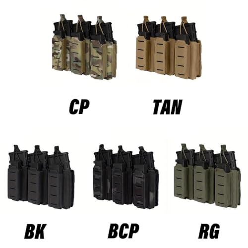 Pochette porte-chargeur Molle réglable contre encombrement tan