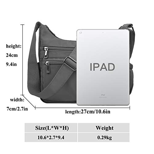 Image of VOLGANIK ROCK Crossbody Bags for Women RFID Lightweight Travel Shoulder Bag Waterproof Nylon purses and handbags Pocketbook