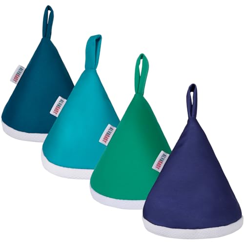 Image of ALVABABY 4 Pcs Baby Boy Pee Covers, 3.5 * 4 In,Strong Water Absorption Pee Shield for Newborn Boy, 4-Layer Reusable Pee Cap, Diaper Changing Accessory for Baby Gift