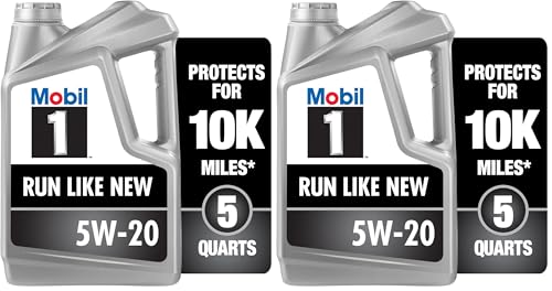 Image of Mobil 1 Advanced Full Synthetic Motor Oil 5W-20, 5 Quart (Pack of 2)