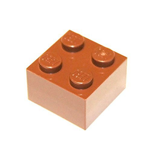 LEGO Parts and Pieces: 2x2 Reddish Brown Brick x50