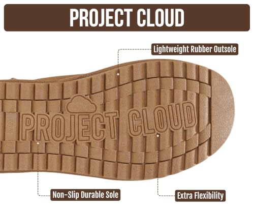 Image of Project Cloud 100% Genuine Leather Comfortable Womens Ankle Boots | Water Resistant Memory Foam Insole Winter Shoes - Trendy Footwear Outdoor Fall Shoes for Women - Winter Boots for Women