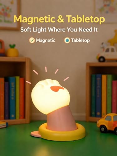 ChayWillow Cat Paw Silicone Tap Night Light, USB Rechargeable - image 8