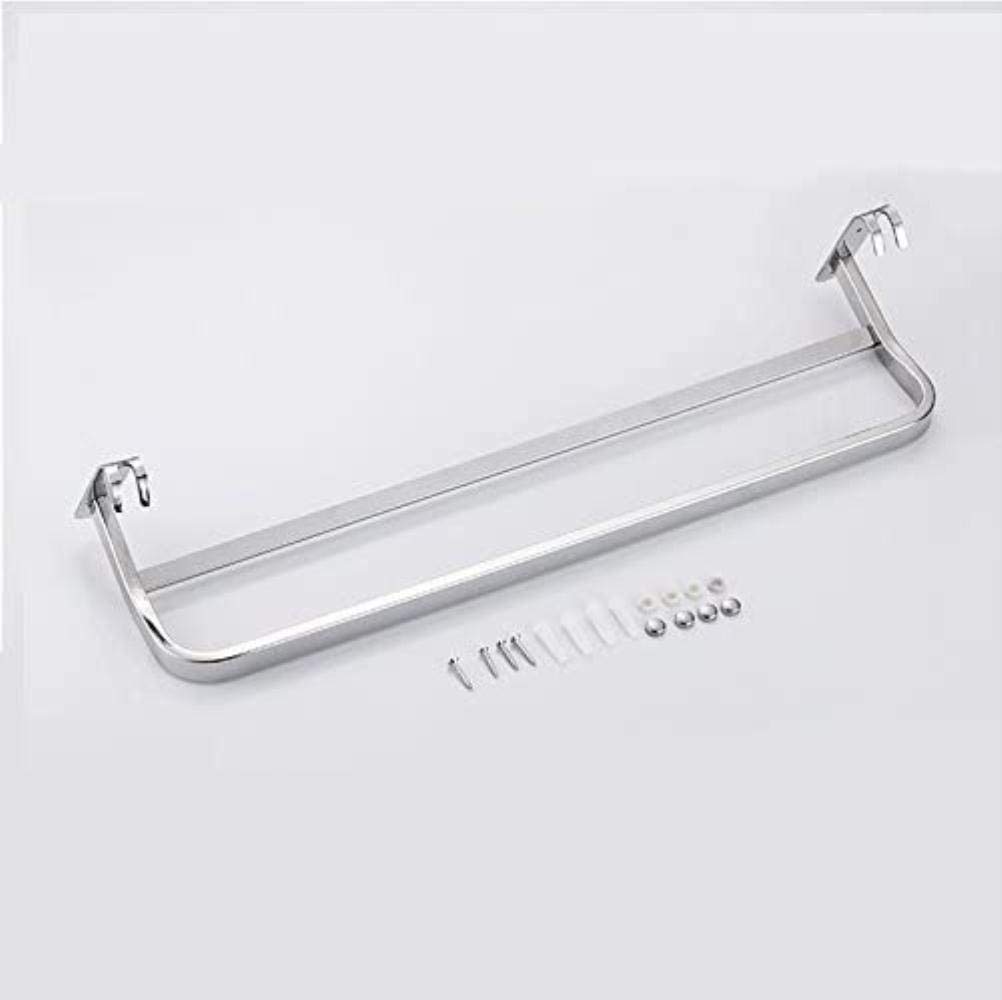 Stendino Portasciugamani con asta in acciaio inossidabile 304 Doppia bordata Adesivo perforato gratuito Hotel Portasciugamani da bagno Accessori per la cucina domestica Appendiabiti Anello a mano
