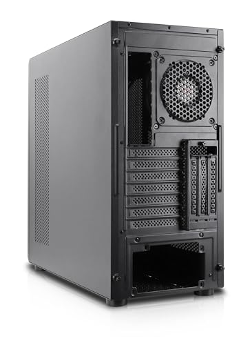 Image of Rosewill Helium NAS Black ATX Mid Tower Computer Case, Mesh Panel, 4X 140mm PWM Fan, Ideal for DIY NAS, Media Servers, or Small Business Applications