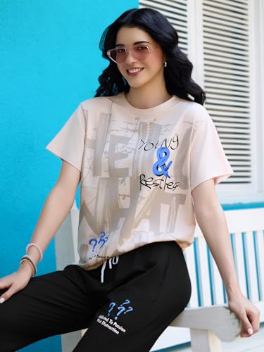 Image of ZEYO Night Suit for Women's Printed Night Dress of Top and Pyjama