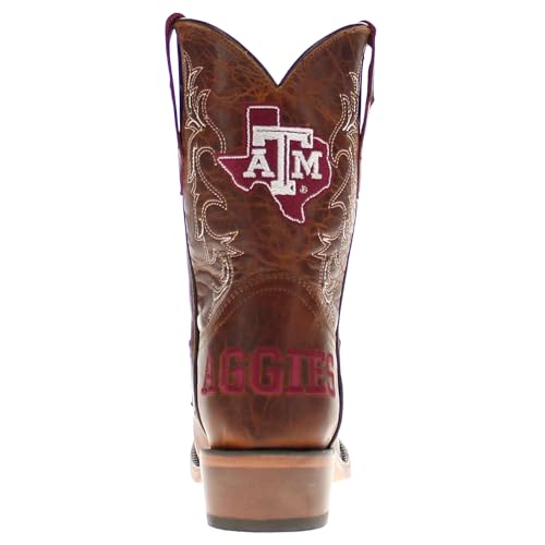 Vaccari Girls Amelia Genuine Leather Snip Toe Officially Licensed NCAA League Toddler/Kids Boots4