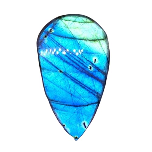 Labradorite naturelle cabochon poire 42mm pour fabrication de collier et bague