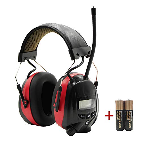 AM/FM Radio Headphone with Digital Display, Ear Protection Noise Reduction Safety Ear Muffs