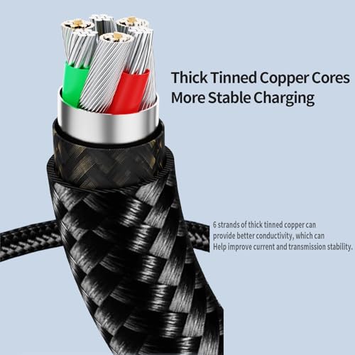Image of iFAST Digital Display 100W Type-C to Type-C Fast Charging Cable | 480Mbps Data Transfer Speed | Compatible With MacBook, iPad, Galaxy, Pixel, Switch (2 Metre, Black)
