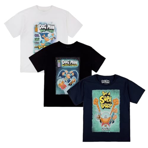 Dog Man Youth 3-Pack T-Shirts-6